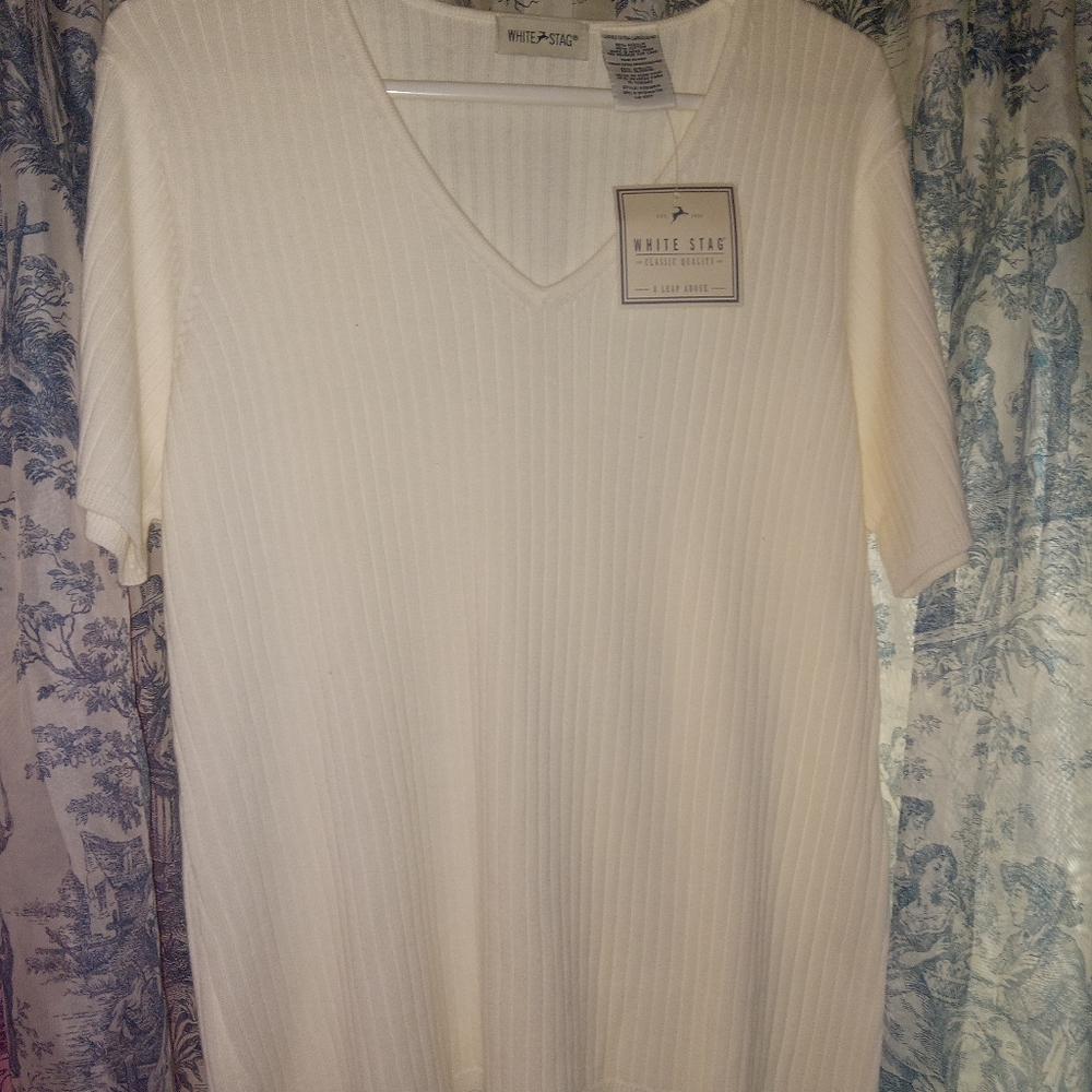 White stag sweater
